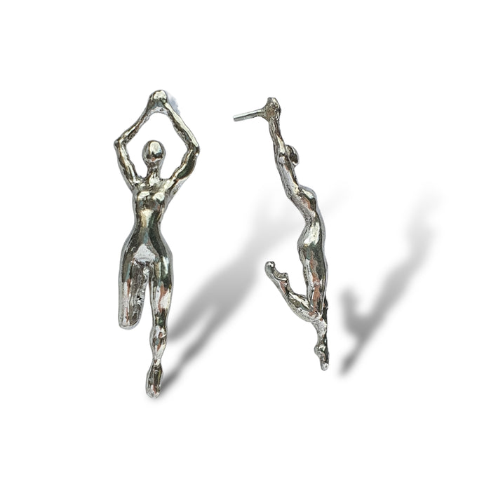 Pin up ladies stud earrings